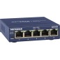NETGEAR GS105 Ikke administreret Gigabit Ethernet (10/100/1000) Blå